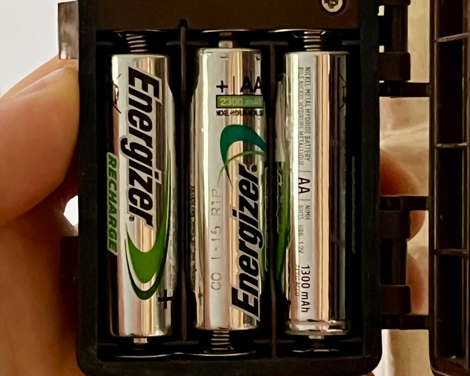 3 AA cells in a box.