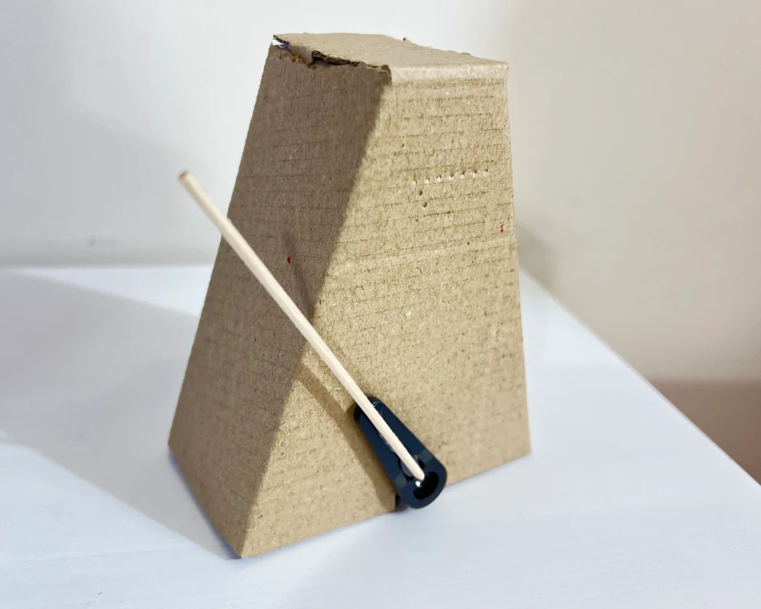 A scrap cardboard prototype metronalmost.