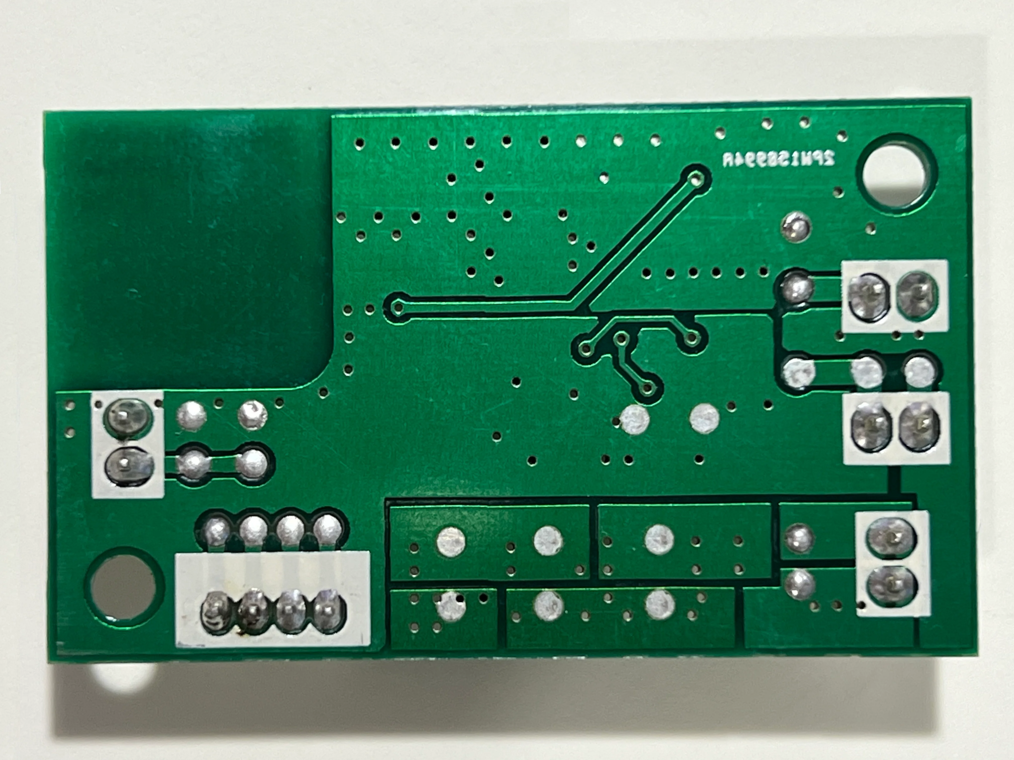 The back of the night light's PCB.