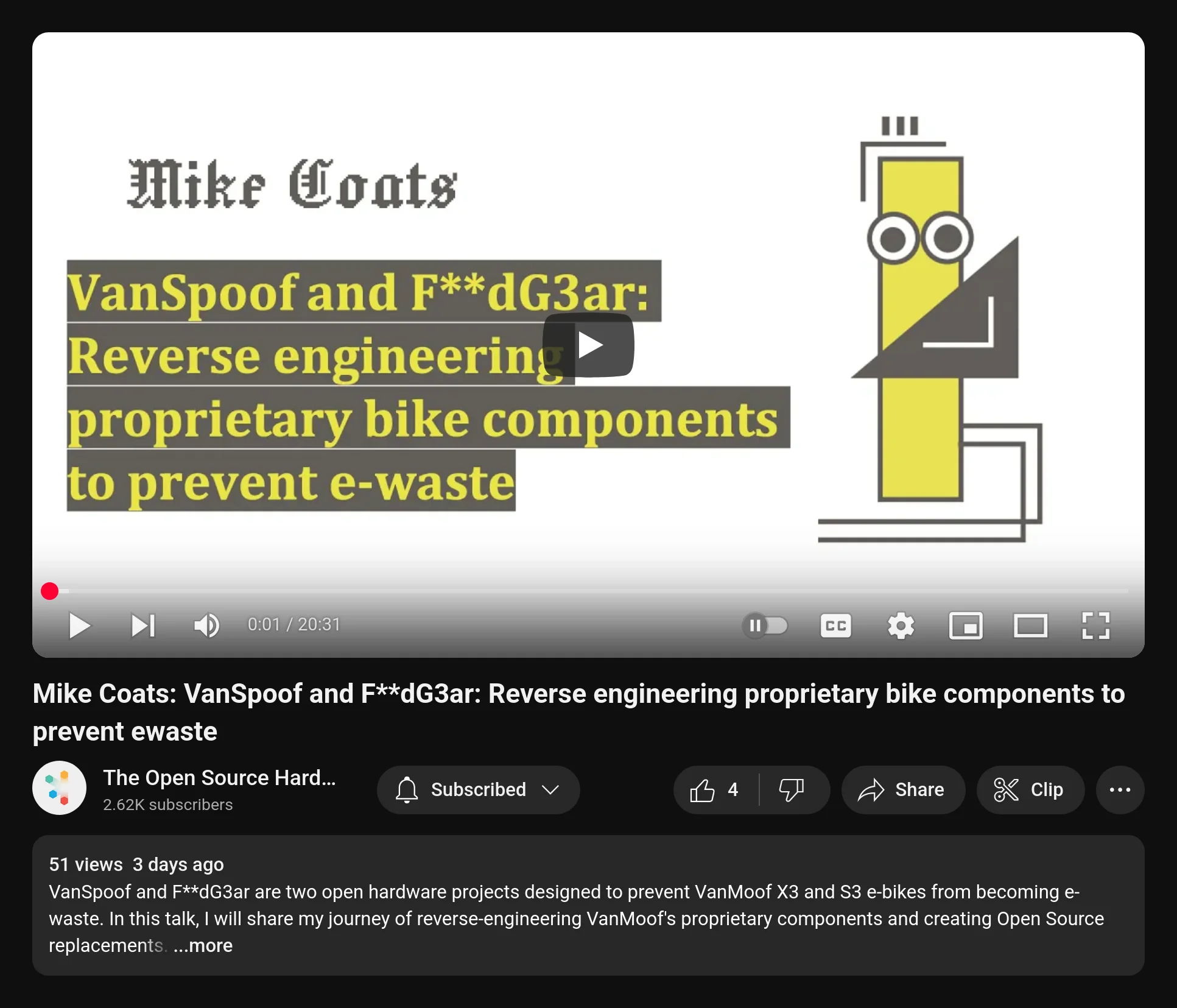 Screenshot of my talk